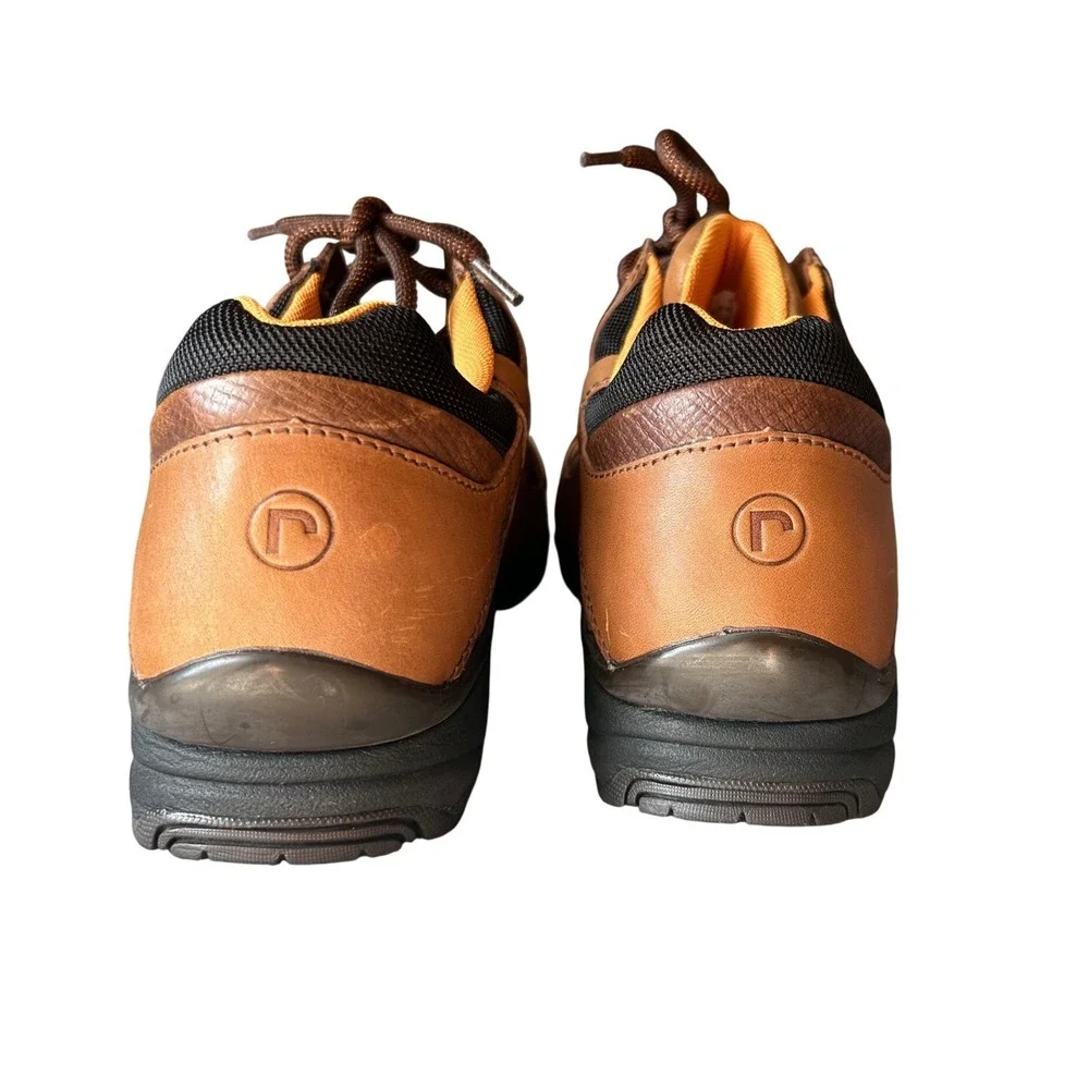 Rockport Works Mens Brown Leather Steel Toe Safety Boots RK610 Unisex M 9/W 10.5